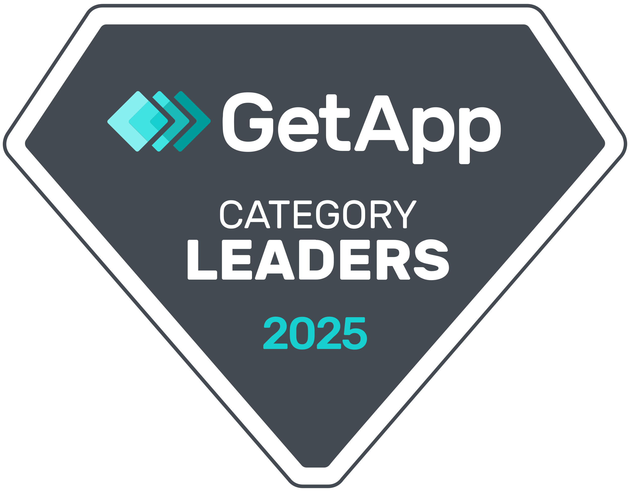 SysAid earns GetApp Category Leaders 2025 badge, highlighting ITSM excellence on a modern, dark background. - SysAid