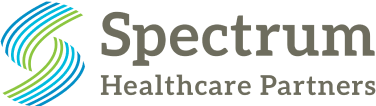 Logo of Spectrum Healthcare Partners featuring a stylized "S" in blue/green; reflects SysAid's ITSM support in healthcare service. - SysAid