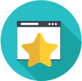 A star-emblazoned badge icon symbolizing ITSM excellence, set against a vibrant teal backdrop, representing SysAid's expertise. - SysAid