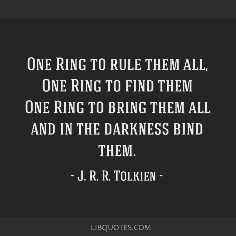 Lord of the Rings quote
