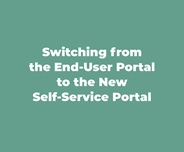Text on a green background reads: "Upgrade from End-User to SysAid's New Self-Service Portal," highlighting enhanced ITSM efficiency. - SysAid