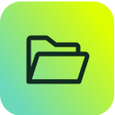Open folder icon on a green and yellow gradient, representing organized ITSM document management in SysAid. - SysAid
