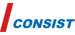 Logo displaying 'CONSIST' in blue uppercase with a red diagonal slash; symbolizing streamlined service desk solutions by SysAid. - SysAid