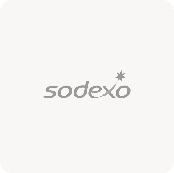 Gray "sodexo" logo with star above the "x" on white background; supporting SysAid ITSM integrations for service excellence. - SysAid