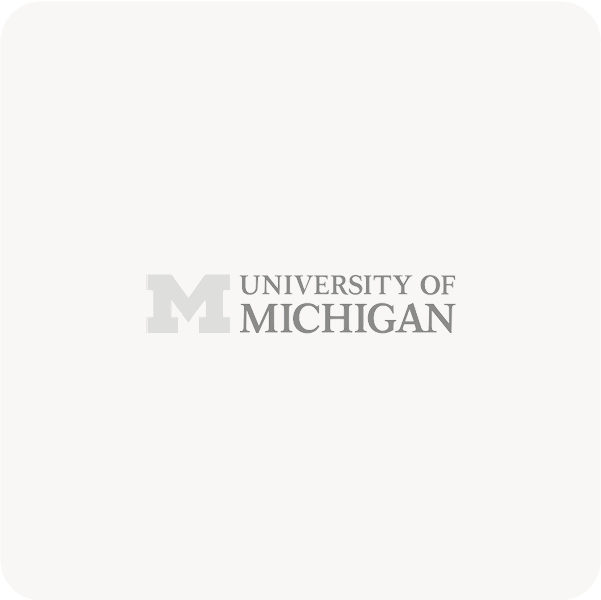 University of Michigan logo in gray, illustrating how SysAid ITSM supports higher education service management needs. - SysAid