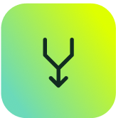 SysAid ITSM icon: black arrowed branches on green-yellow square, symbolizing efficient ITSM incident management. - SysAid