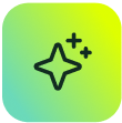 A black star icon with sparkles on a green-yellow background, symbolizing SysAid’s ITSM excellence and innovation. - SysAid