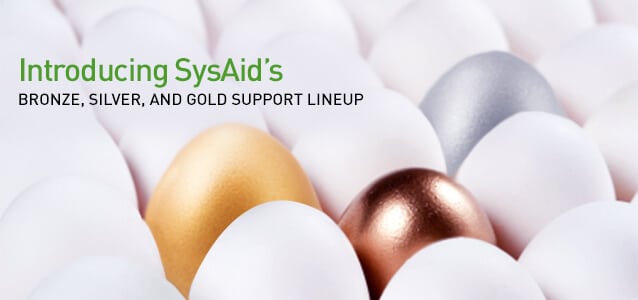 SysAid’s SLA: Bronze, Silver, and Gold Support Lineup