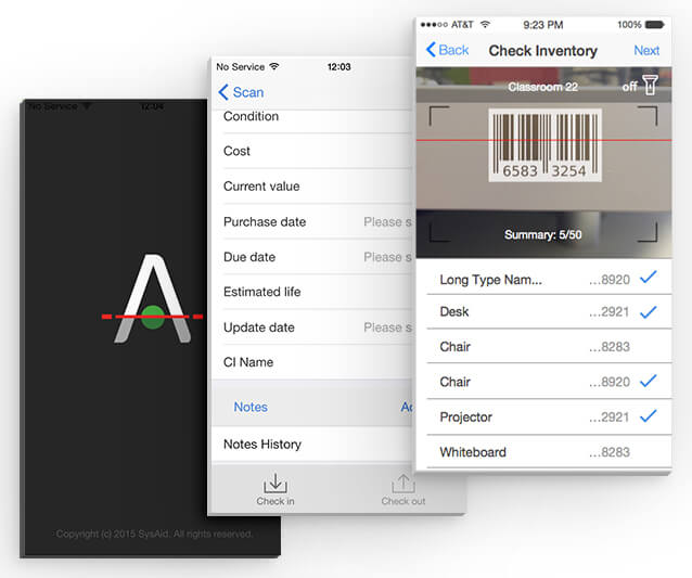 Asset management with barcode app Asset management with barcode app