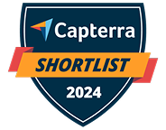 Capterra Shortlist 2024 badge showcasing SysAid’s excellence in ITSM and Service Desk solutions. - SysAid