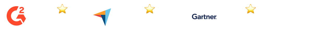 SysAid ITSM ratings: G2 4.5 stars, Capterra 4.6, Gartner Peer Insights 4.4, trusted Service Desk solutions. - SysAid