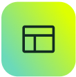Minimalist icon symbolizing ITSM dashboard, reflecting SysAid’s unified Service Desk platform on a green-yellow background. - SysAid